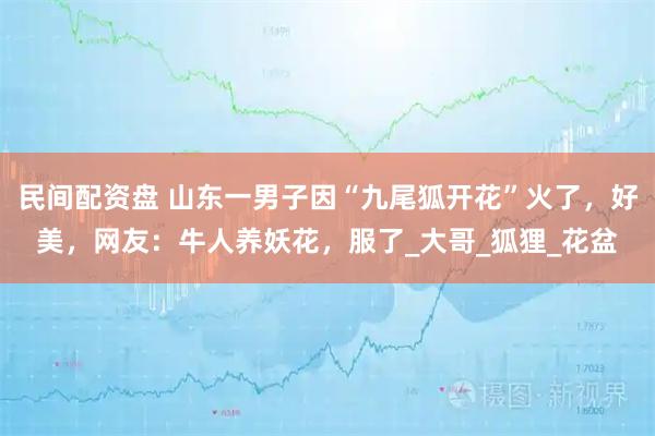 民间配资盘 山东一男子因“九尾狐开花”火了，好美，网友：牛人养妖花，服了_大哥_狐狸_花盆